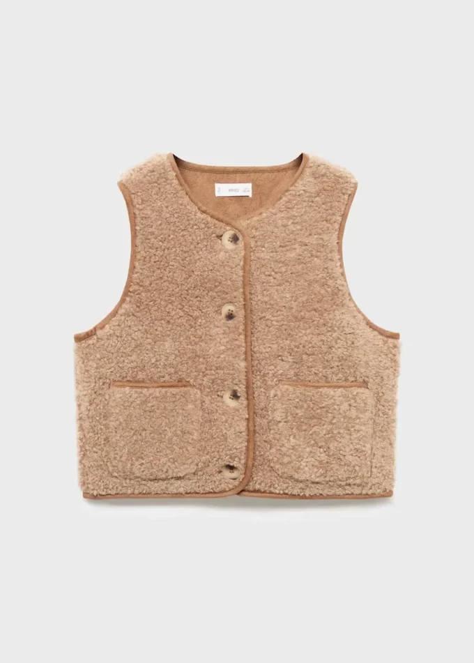 Gilet effetto shearling Gilet effetto shearling