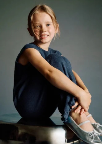 Gilet in maglia a coste