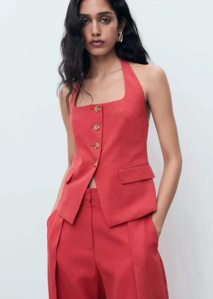 Gilet in misto lino Gilet in misto lino