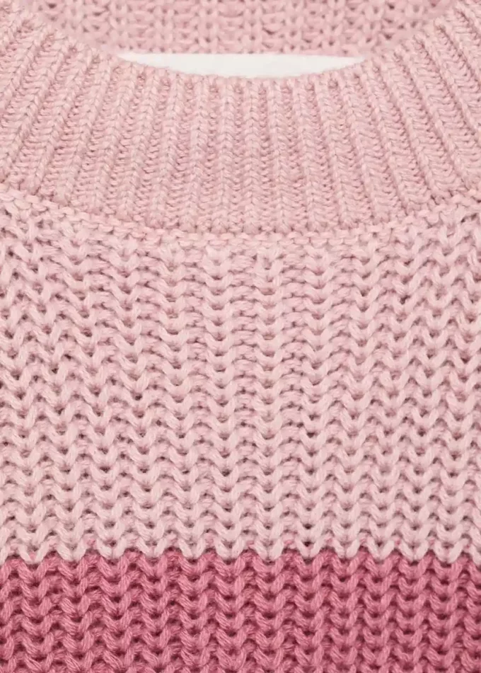 Gilet lavorato a maglia a righe Gilet lavorato a maglia a righe