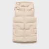 Gilet lungo con cappuccio Gilet lungo con cappuccio