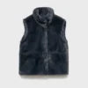 Gilet mantella effetto pelliccia Gilet mantella effetto pelliccia