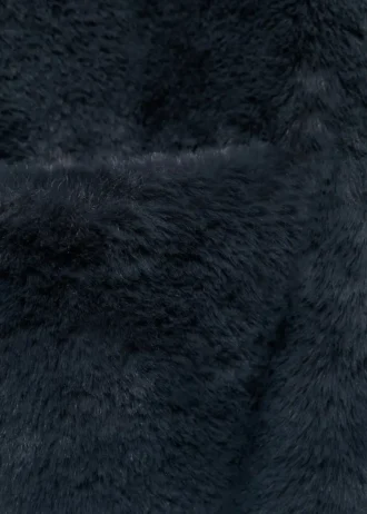 Gilet mantella effetto pelliccia