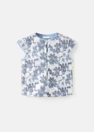 Gilet ricamato con paillettes