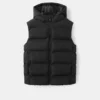Gilet trapuntato con cappuccio Gilet trapuntato con cappuccio