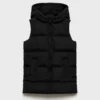 Gilet trapuntato con cappuccio Gilet trapuntato con cappuccio