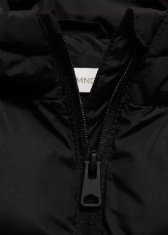 Gilet trapuntato con cappuccio