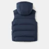 Gilet trapuntato con cappuccio Gilet trapuntato con cappuccio