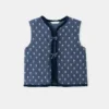 Gilet trapuntato floreale