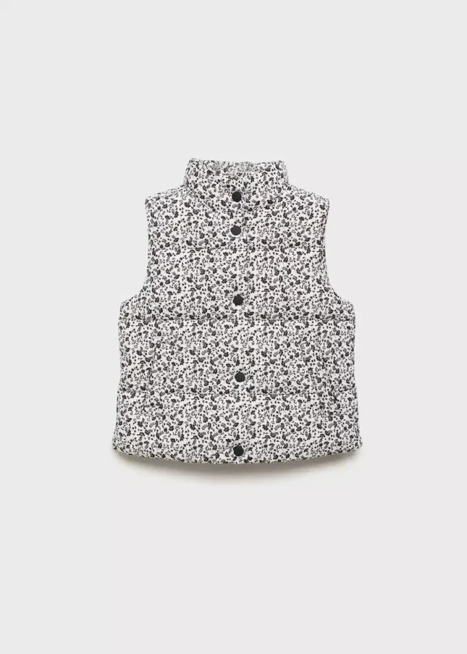 Gilet trapuntato floreale Gilet trapuntato floreale