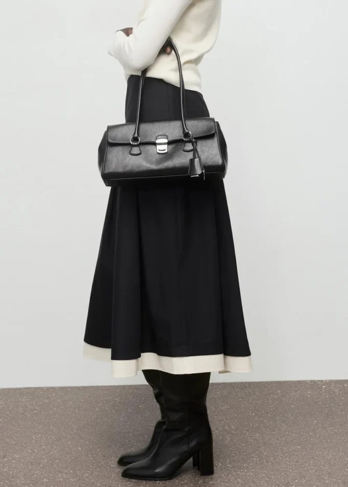 Gonna a pieghe combinata Gonna a pieghe combinata