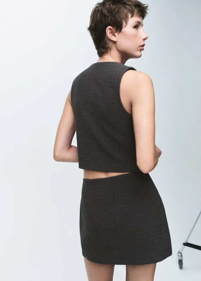 Gonna a portafoglio a quadri Gonna a portafoglio a quadri