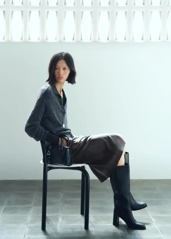 Gonna a tubino in ecopelle Gonna a tubino in ecopelle