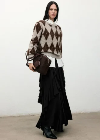 Gonna asimmetrica con volant