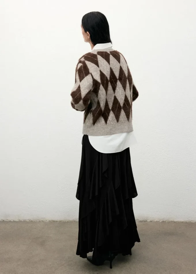 Gonna asimmetrica con volant