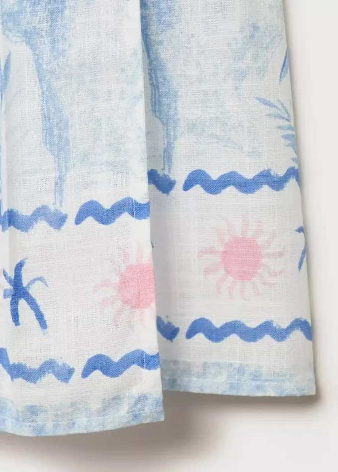 Gonna con stampa palme