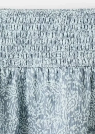 Gonna con volant stampata