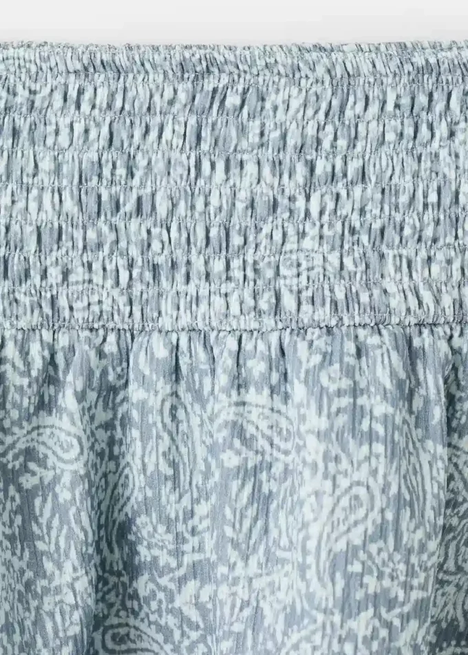 Gonna con volant stampata