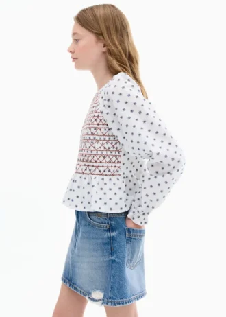 Gonna corta in denim