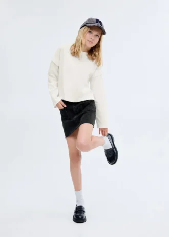 Gonna corta in denim