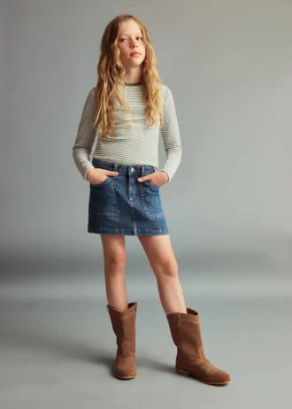 Gonna in cotone denim