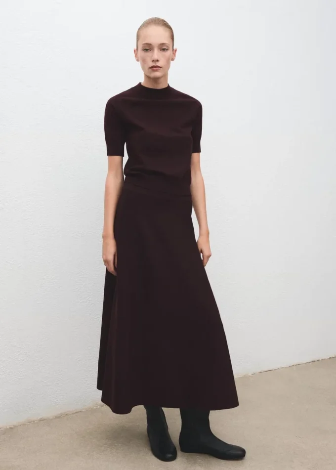 Gonna in maglia mista lana Gonna in maglia mista lana