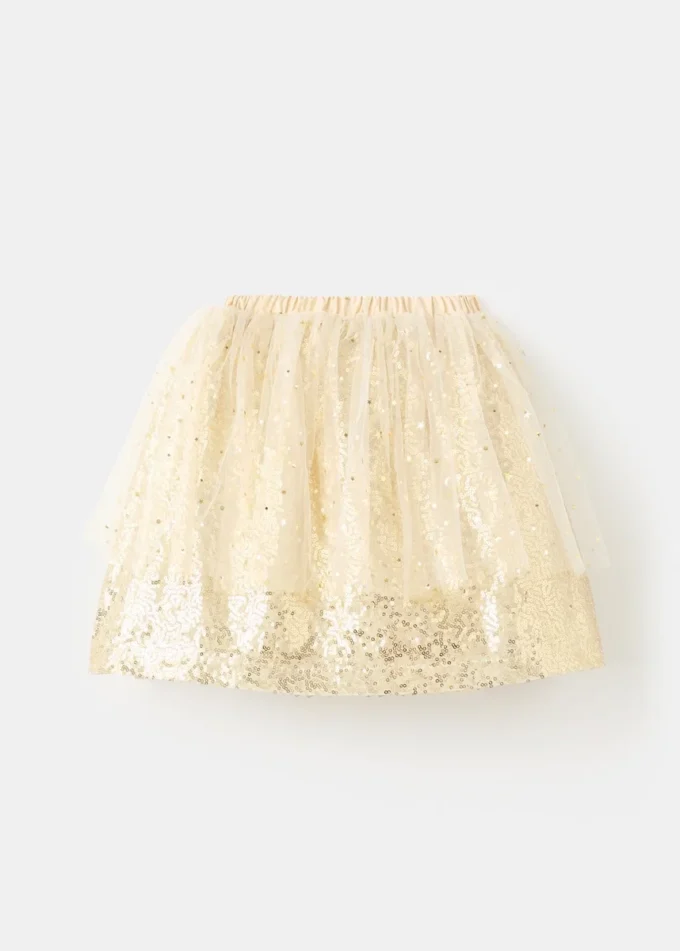 Gonna in tulle con paillettes Gonna in tulle con paillettes