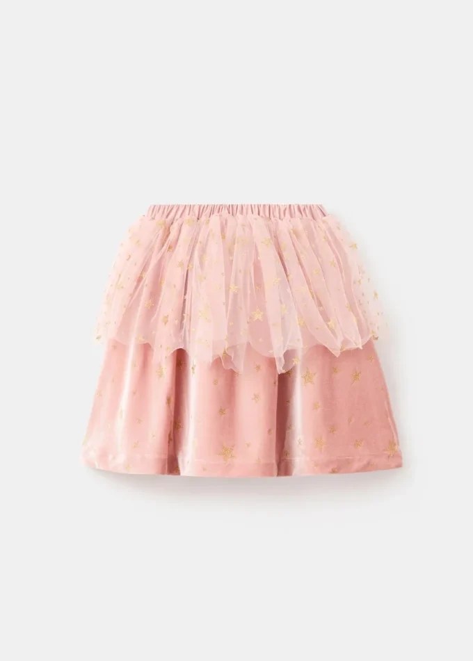 Gonna in velluto con stelle Gonna in velluto con stelle