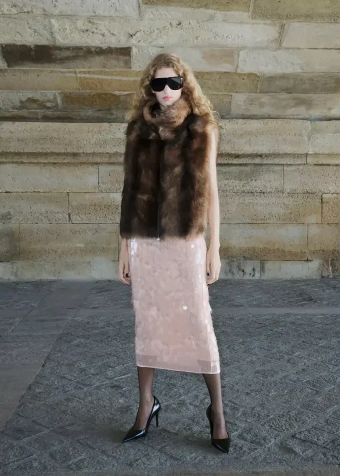 Gonna midi con paillettes Gonna midi con paillettes