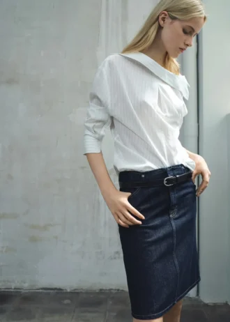 Gonna midi in denim Gonna midi in denim