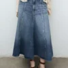 Gonna midi in denim Gonna midi in denim