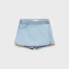 Gonna-pantaloncino in denim avvolgente Gonna-pantaloncino in denim avvolgente