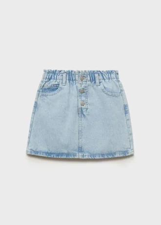 Gonna paperbag in denim