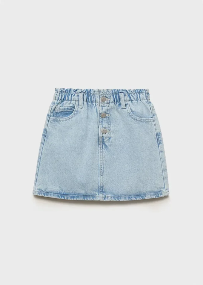 Gonna paperbag in denim