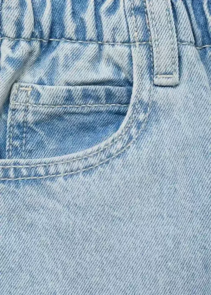 Gonna paperbag in denim