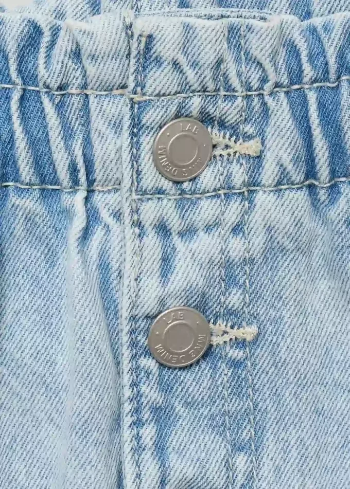 Gonna paperbag in denim