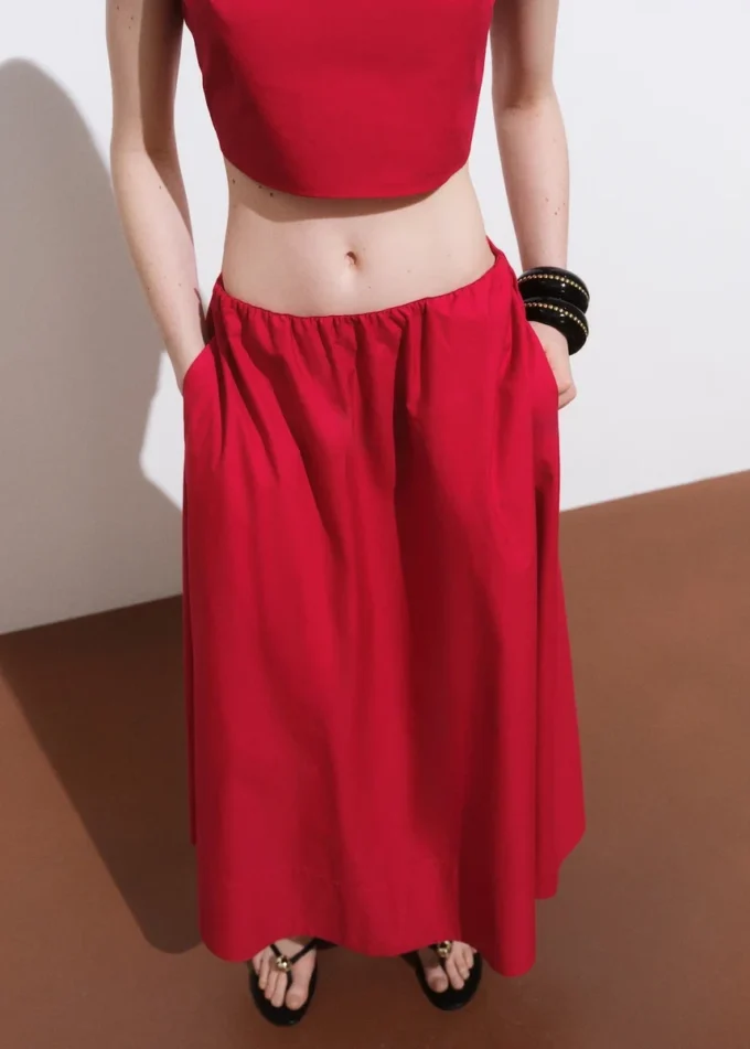 Gonna svasata in cotone Gonna svasata in cotone