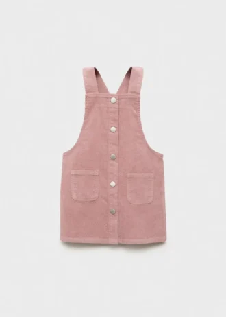 Grembiule in velluto a coste con tasche
