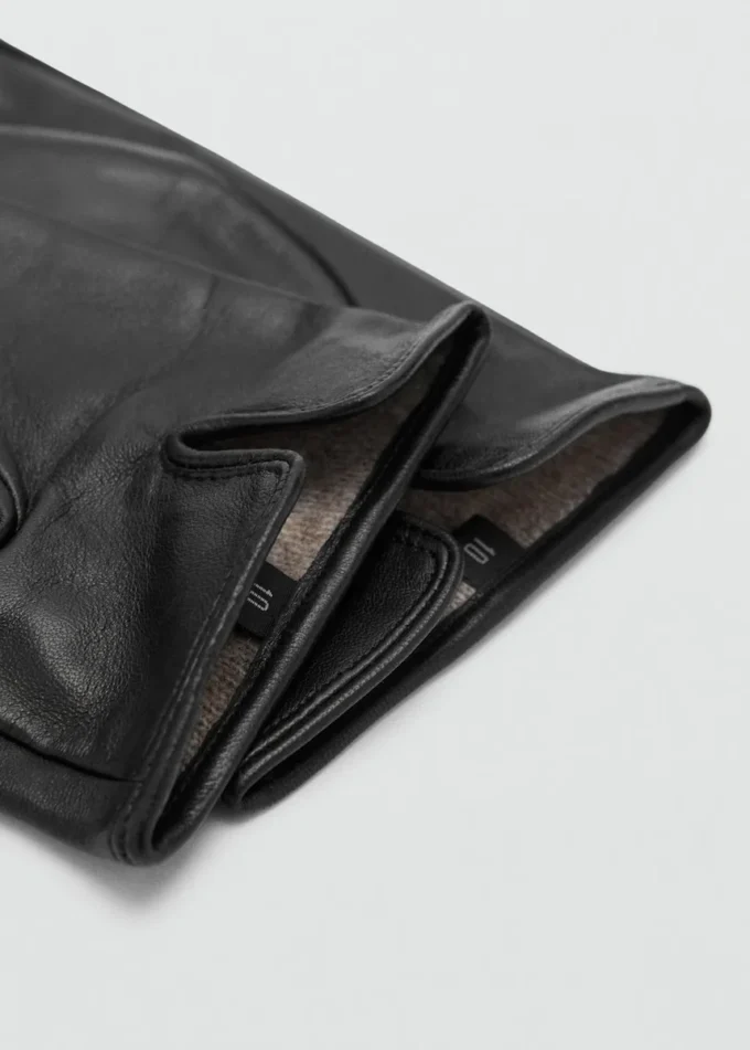 Guanti 100% pelle con cuciture decorative Guanti 100% pelle con cuciture decorative