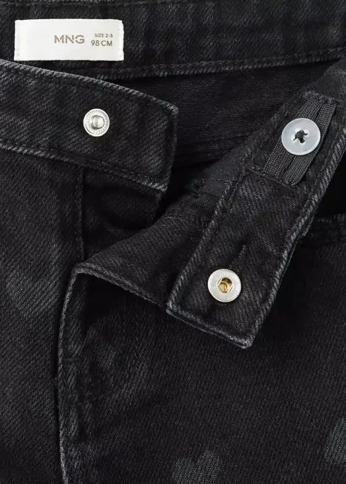 Jeans a gamba dritta con cuori