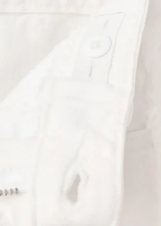 Jeans a gamba larga con cuciture decorative