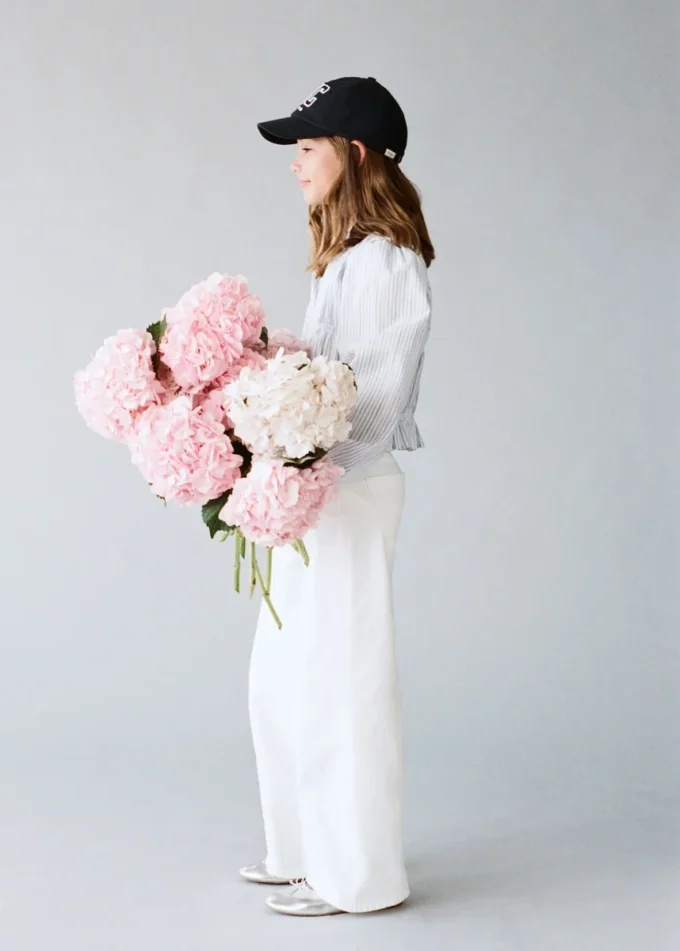 Camicetta in cotone a righe Camicetta in cotone a righe