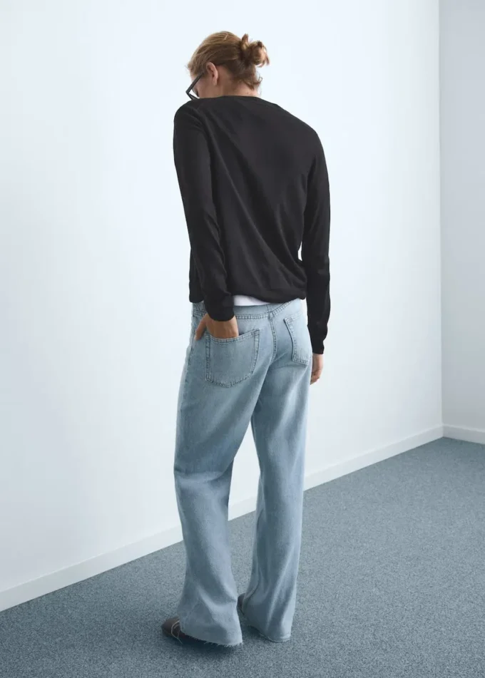 Jeans a vita alta e gamba larga Danila Jeans a vita alta e gamba larga Danila