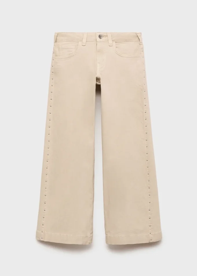 Jeans a vita bassa con borchie Jeans a vita bassa con borchie