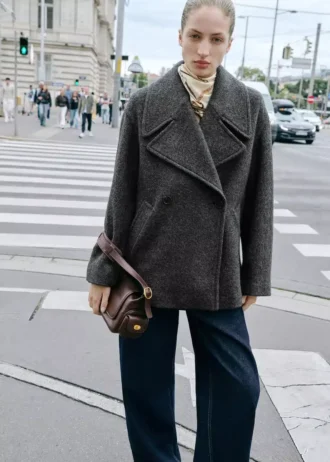 Jeans a vita media con lavaggio rinse-wash