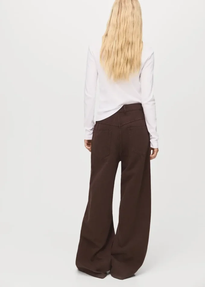 Jeans a vita media, vestibilità ampia e gamba larga Jeans a vita media, vestibilità ampia e gamba larga