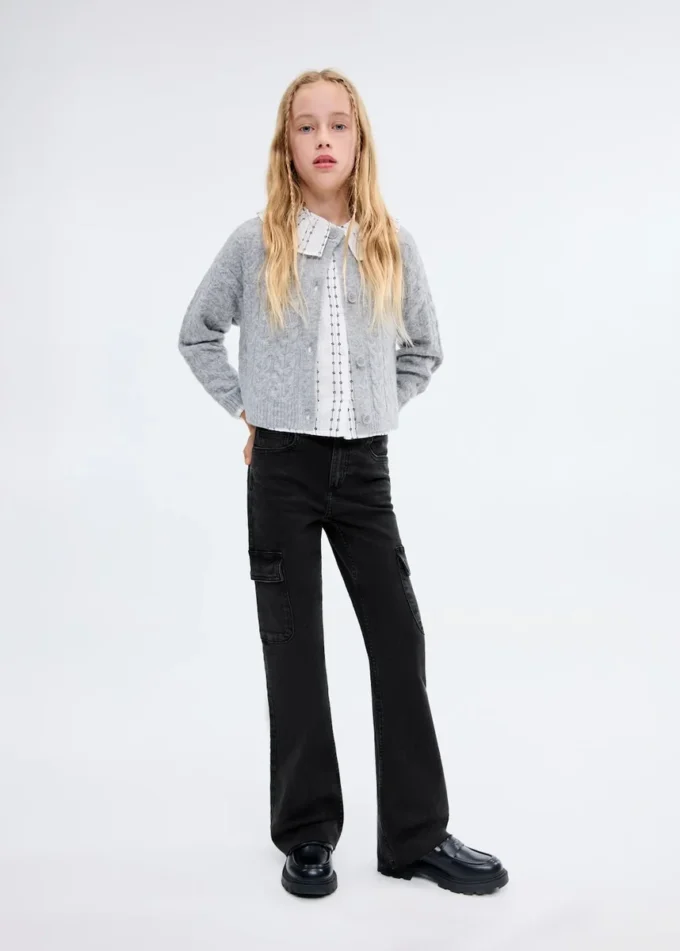 Jeans cargo svasati Jeans cargo svasati