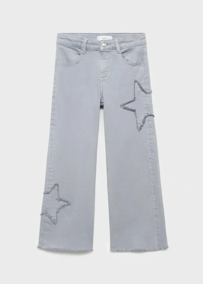 Jeans con stelle ricamate Jeans con stelle ricamate