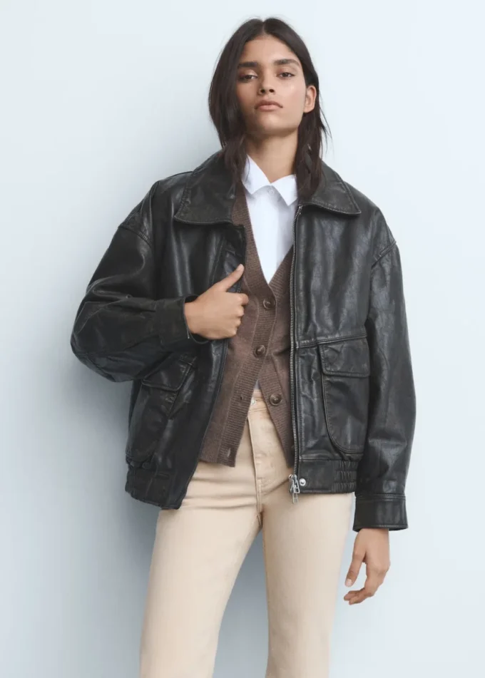 Jeans cropped svasati color terra di Siena