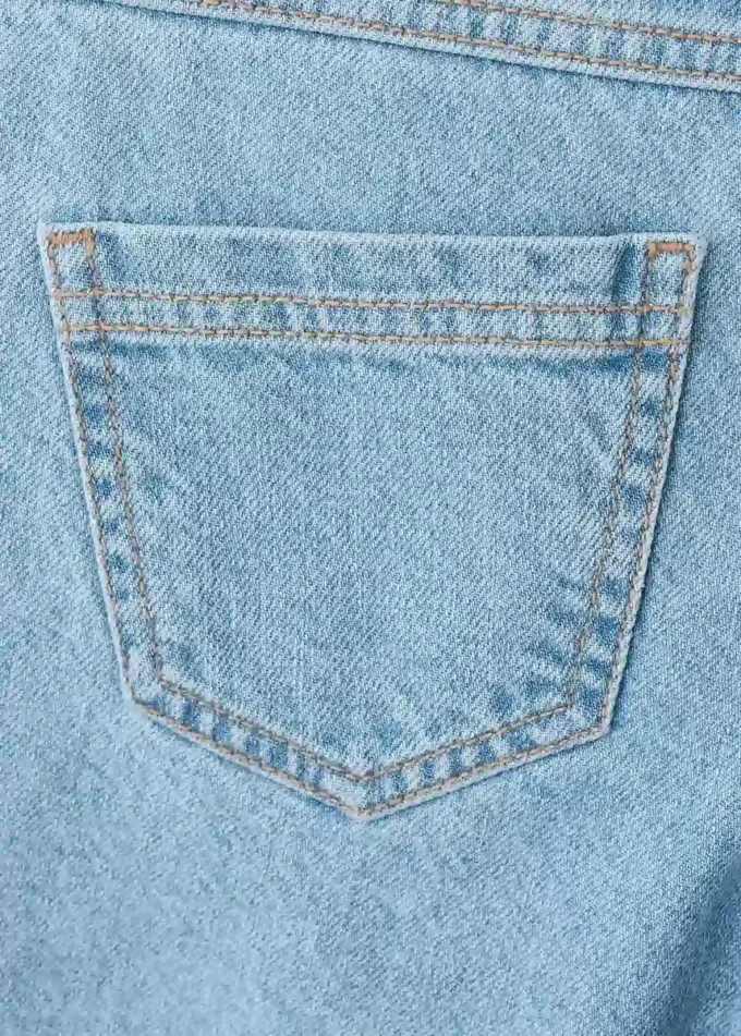 Jeans culotte a vita media comodi